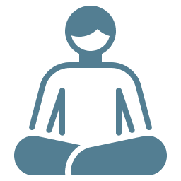 Inner peace and mindfulness icon