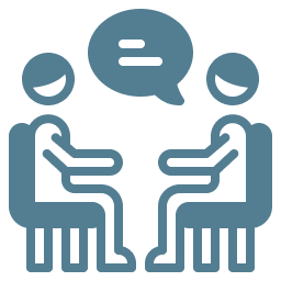 Therapy session services icon